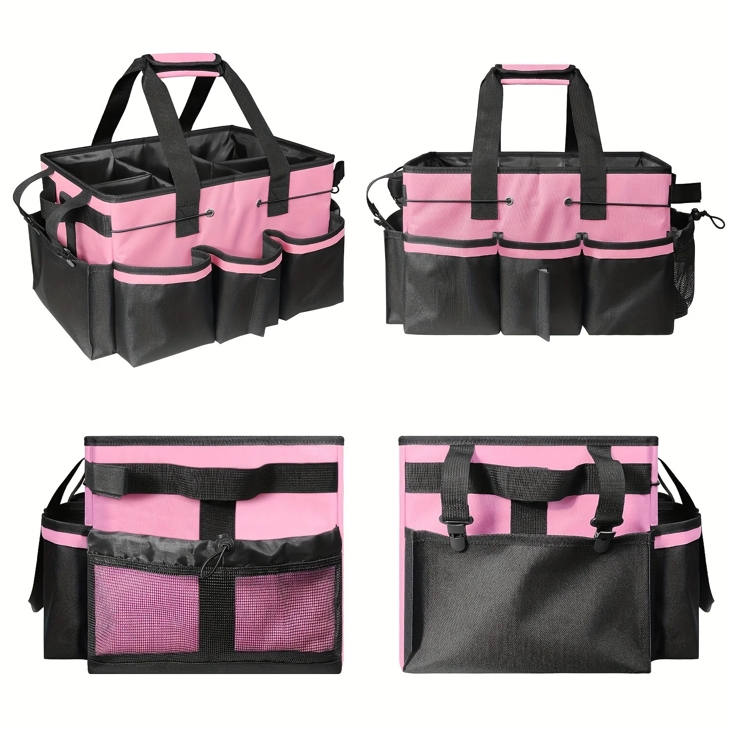Large Capacity Multi-purpose Cleaning Tool Storage Bag, Size 17.7 Inches X 10.2 Inches, Made of Durable PVC Non-woven Fabric Bag