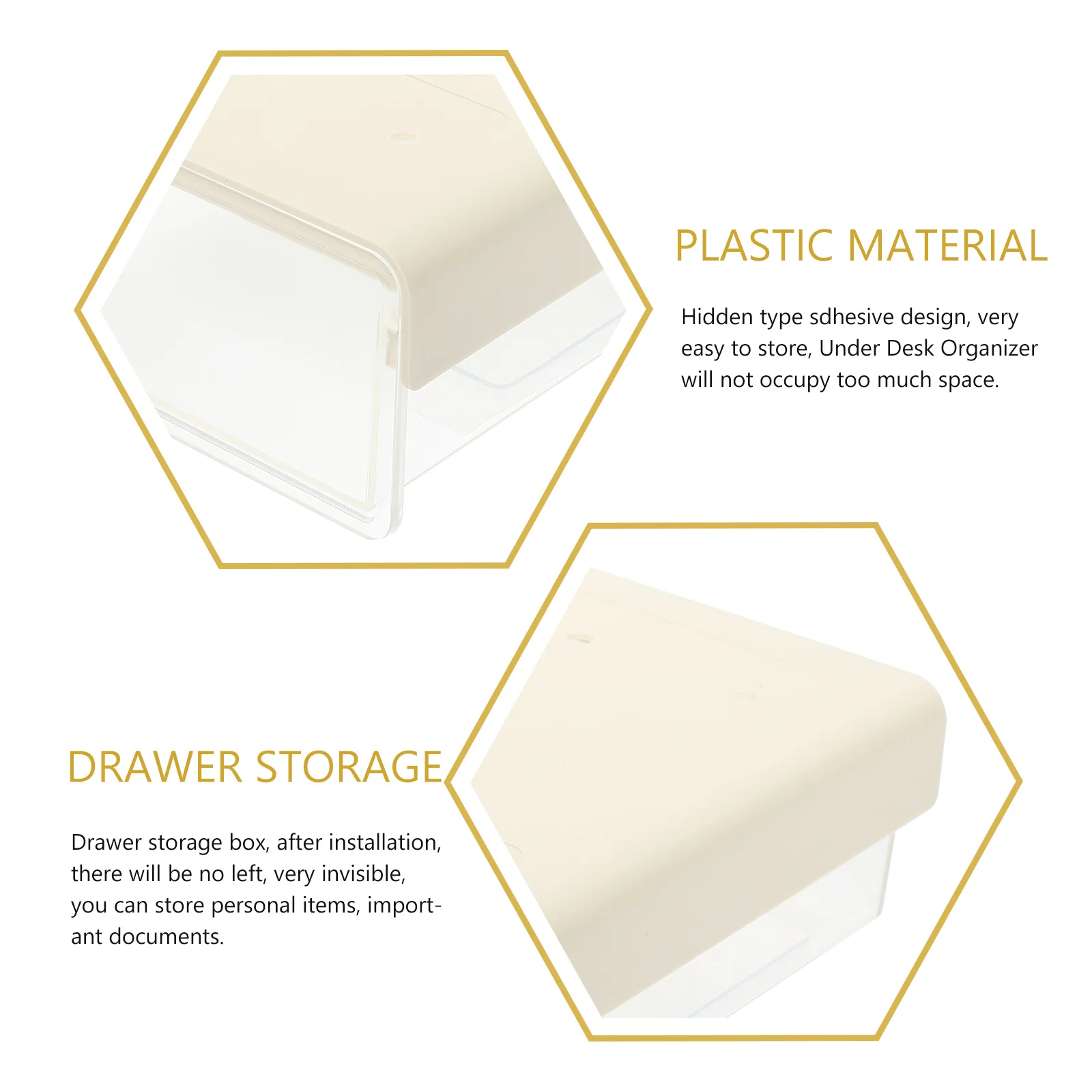 درج منظم تحت المكتب، صينية سطح مكتب قابلة للتوسيع للقرطاسية وأشتات تحت درج المكتب ومنظم سطح المكتب #2