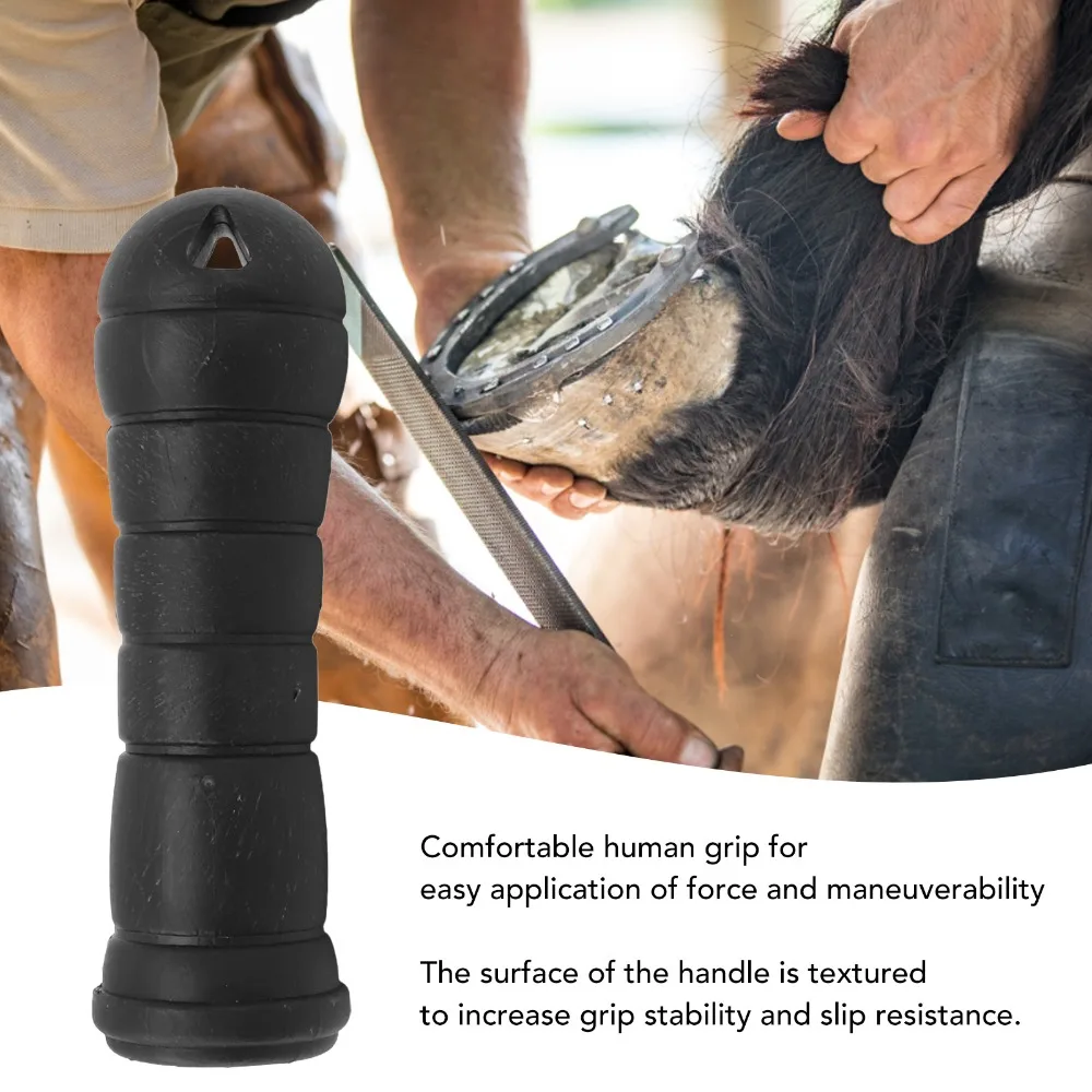G1/4 Female Thread Plastic Replacement Hand Grip Plastic Non Slip Grips Horseshoe Farrier File Durable Reusable Hoof Rasp Tool