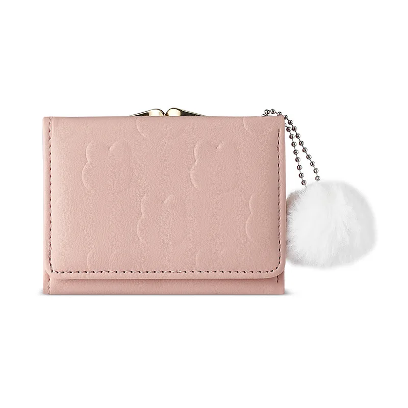 محفظة للسيدات لصيف 2025 بتصميم متخصص جديد على طراز الكلية وحامل بطاقات تغيير يدوي ومحفظة للعملات المعدنية ثلاثية الطي