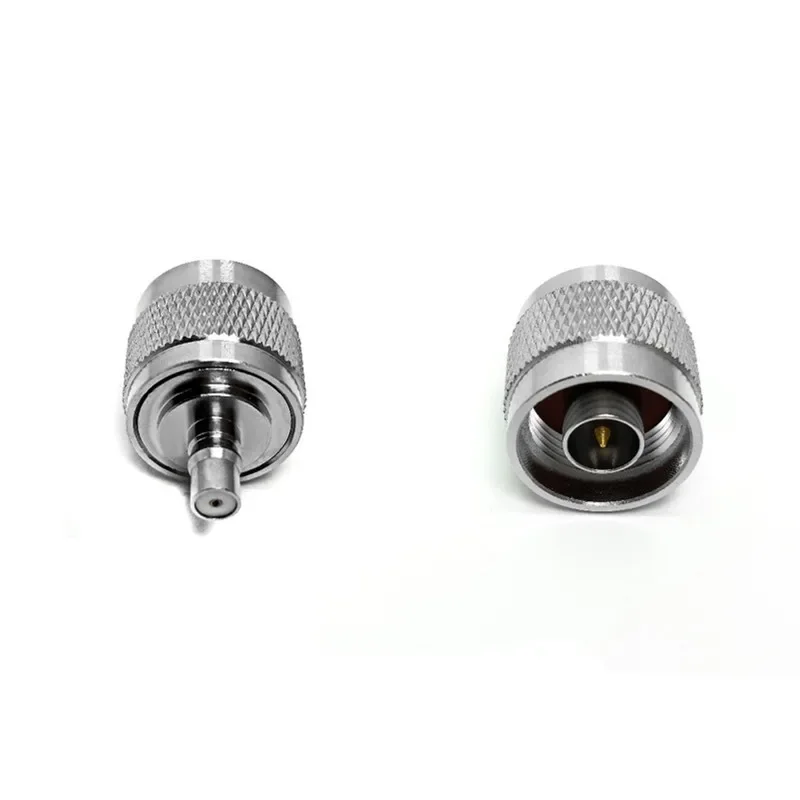 5pcs  QMA to N type male to QMA female coaxial high-frequency adapter all copper RF connector