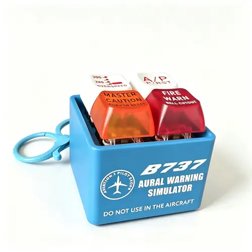 Genuine Boeing 737 Airbus A320 EGPWS Warning Sound Simulator Warns  Commercial Aircraft Route Pilot Crew Car Keychain - Image 2