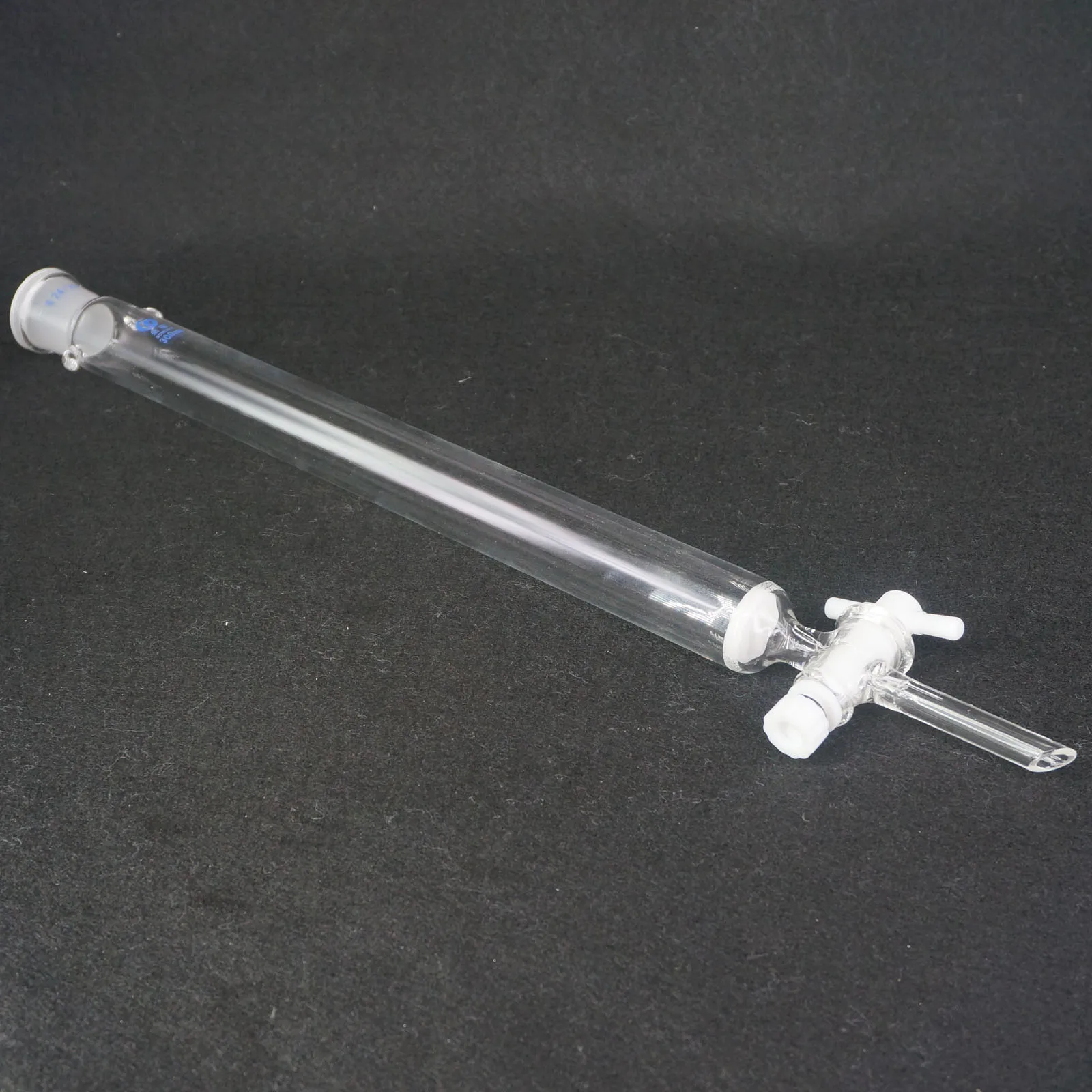 ID 16/20/30/44mm Length 200/300mm 24/29 Tube O/D 9-10mm Glass Chromatography Column PTFE Stopcock Ground Cone Fritted