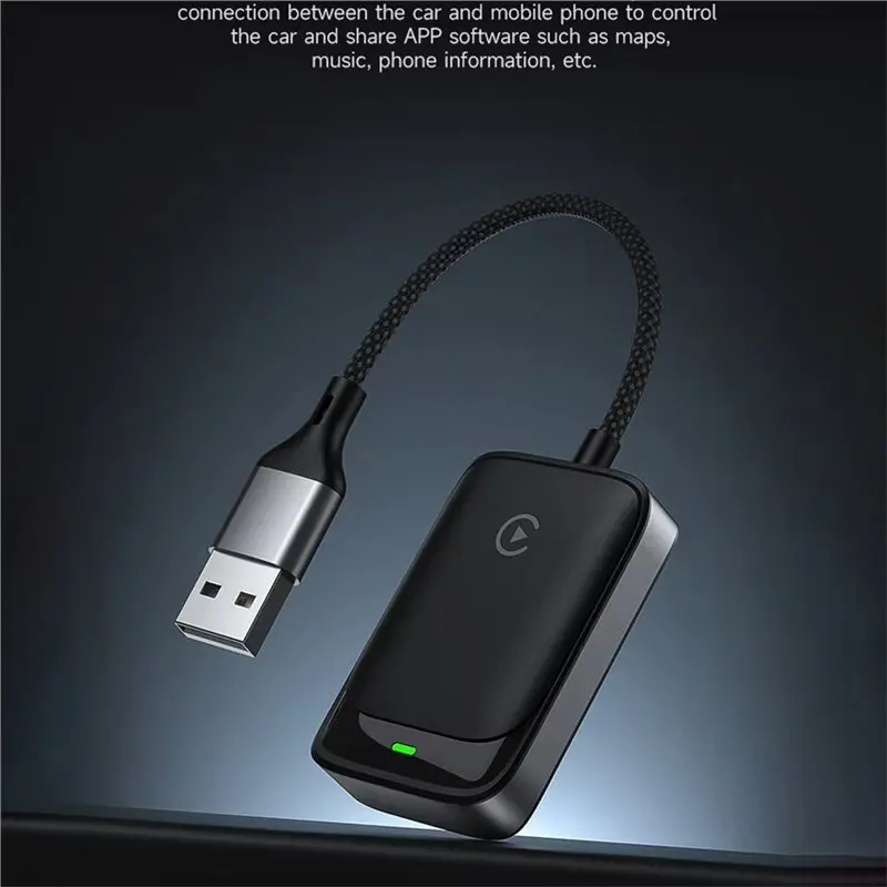 Car Wireless Carplay Android Auto 2In1 Box Wired To Wireless Dongle Plug&Play Carplay Android Auto Smart Mini Box-N29R