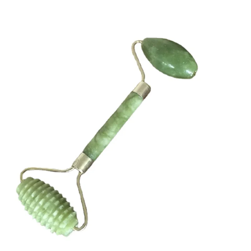 Massageador Natural Guasha para Rosto, Raspador Guache, Rolo De Jade, Microniddle