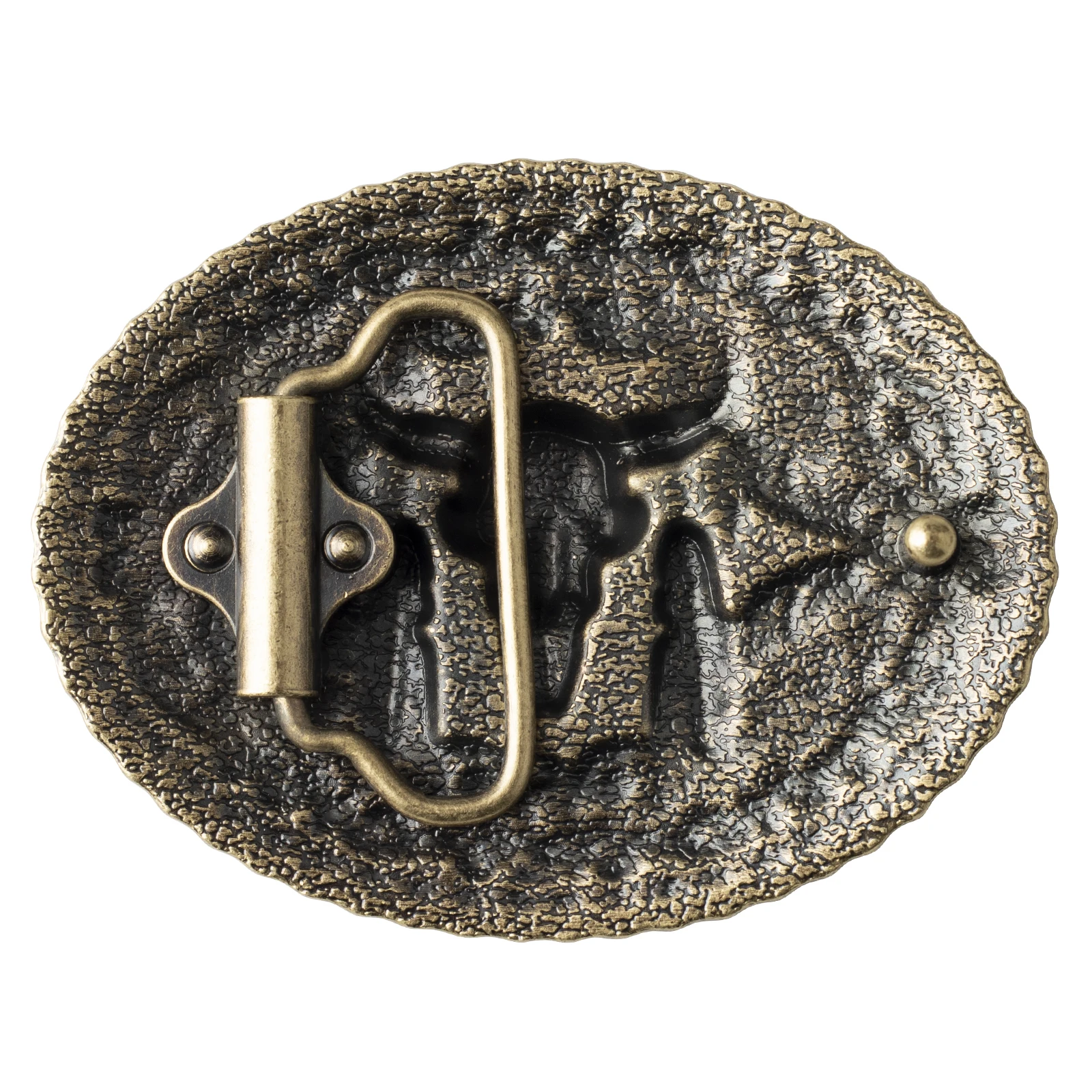 Cow Head Men's Belt Buckle Alloy