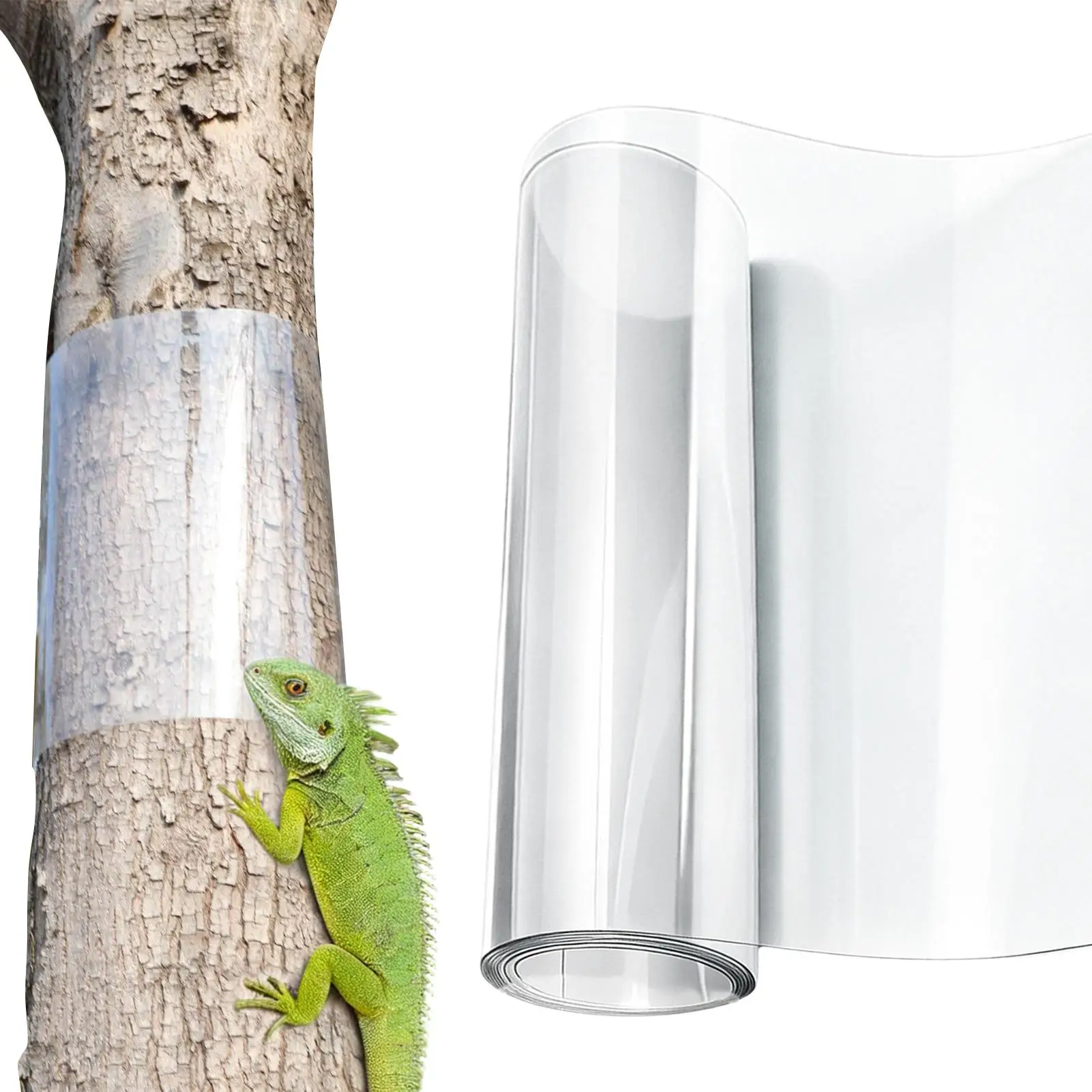 Transparent Tree Anti Climbing Film Plastic Protector Prevent Squirrels Iguanas from Climbing House Trees
