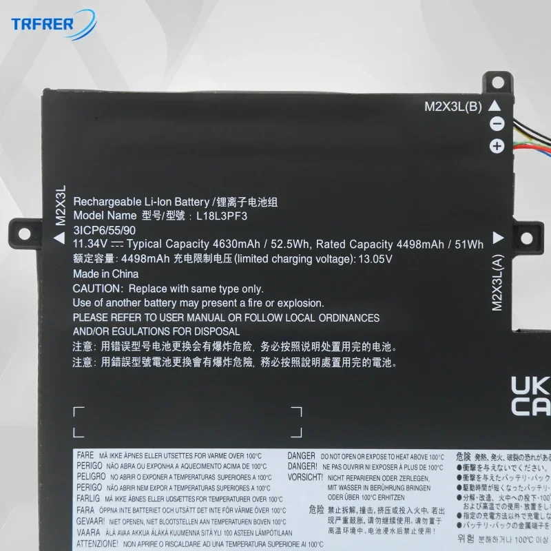 แบตเตอรี่แล็ปท็อป L18m3pf7สำหรับ Lenovo IdeaPad S340-14 S340-15IWL Xiaoxin 14-2019 15-2019 l18c3pf7 l18l3pf3 l18c3pf6