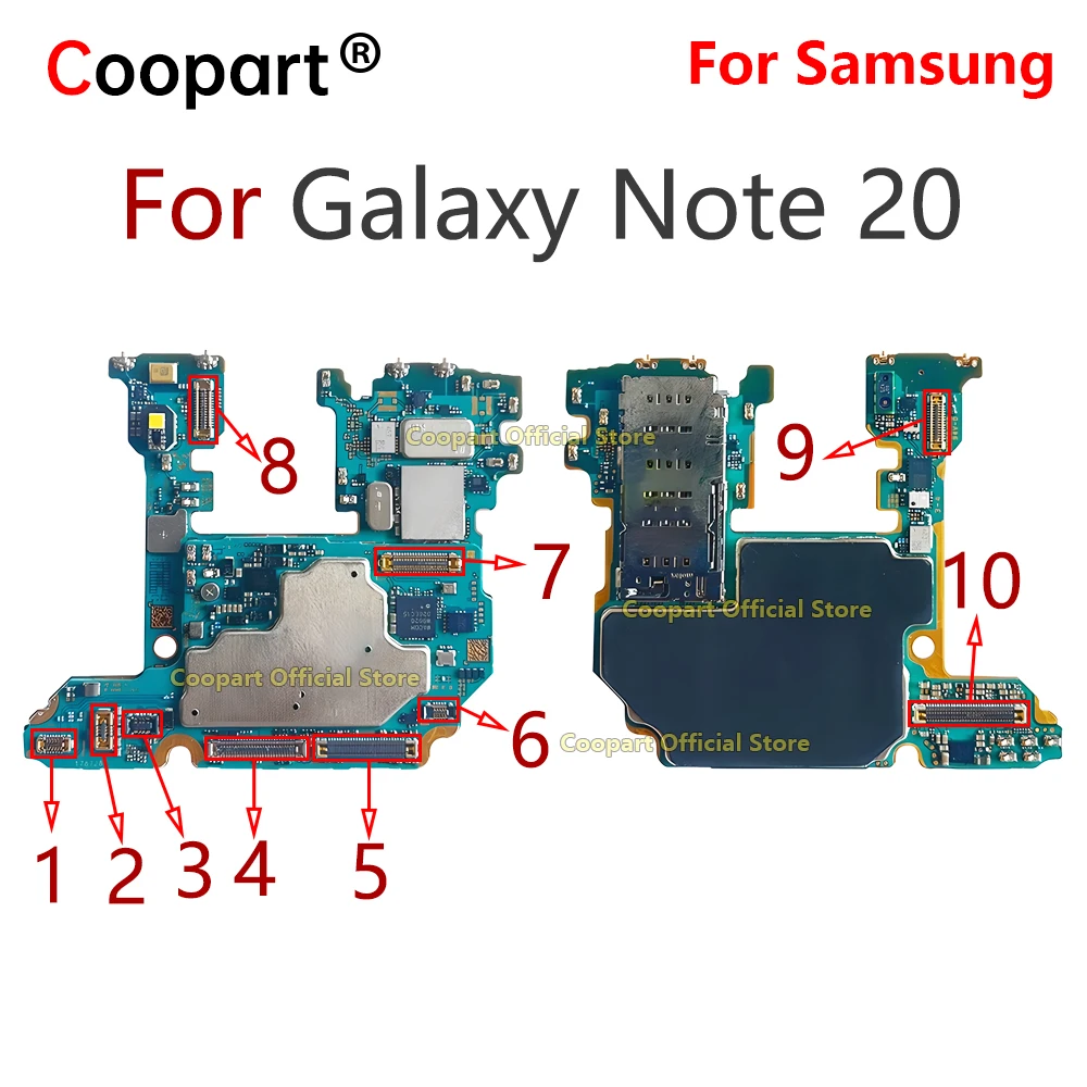 

2 шт. ЖК-экран FPC разъем для Samsung Galaxy ПРИМЕЧАНИЕ 20 4G 5G аккумулятор USB зарядное устройство контактная вилка для зарядки