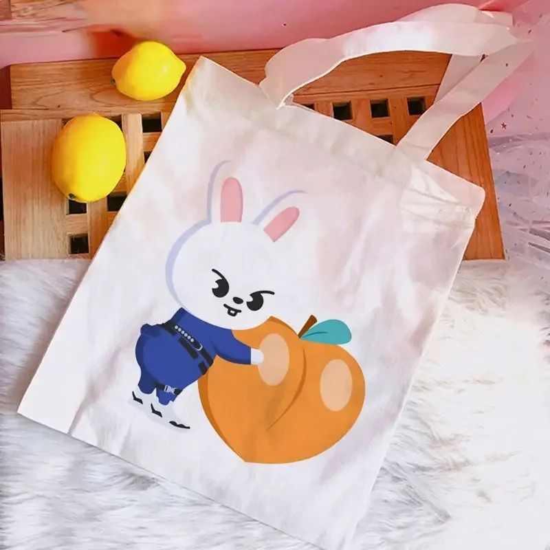 Animation Series Pattern Tote Bag Fashionable Canvas Bags Parties Travel and Shopping Machine Washable Friendly Student Gift