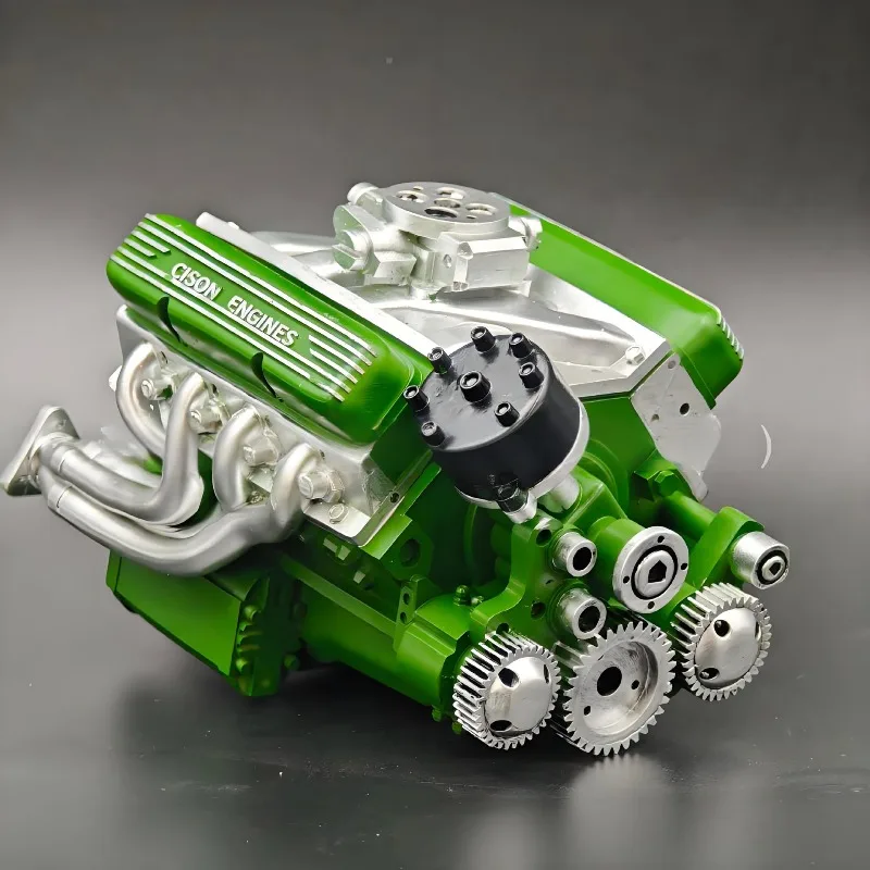 V8 Engine Model Miniature Educational Display Kit Resin Handicrafts DIY Hobby Collection Gift for Enthusiasts and Collectors