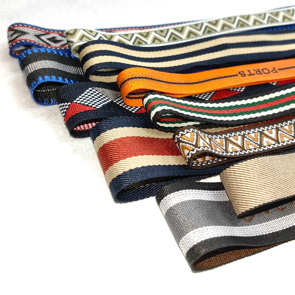 Imagem -02 - Poliéster Algodão Webbing para Belt Grain Canvas Ribbon Pesado Nylon Flat Webbing Nome do Logotipo Personalizado Alta Qualidade