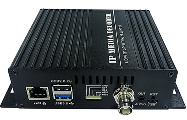 Portable HEVC SDI SRT Decoder IP SDI H.265 H.264 Decoding Streaming box OTT MONITORING System COL-D8201S