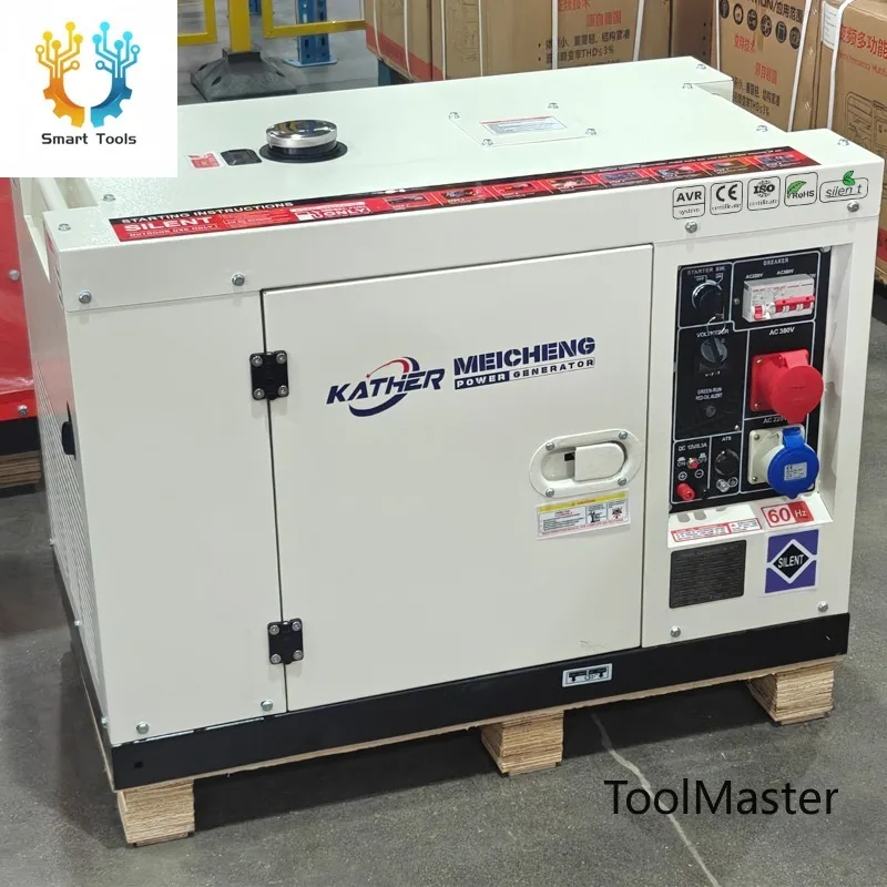 【2026】Super Silent 5KW 8KW 10KW 12KW Diesel Generator with All Copper 5KVA 10KVA Grupo Electrogeno 50/60Hz 220V/400V/380V/110V 1