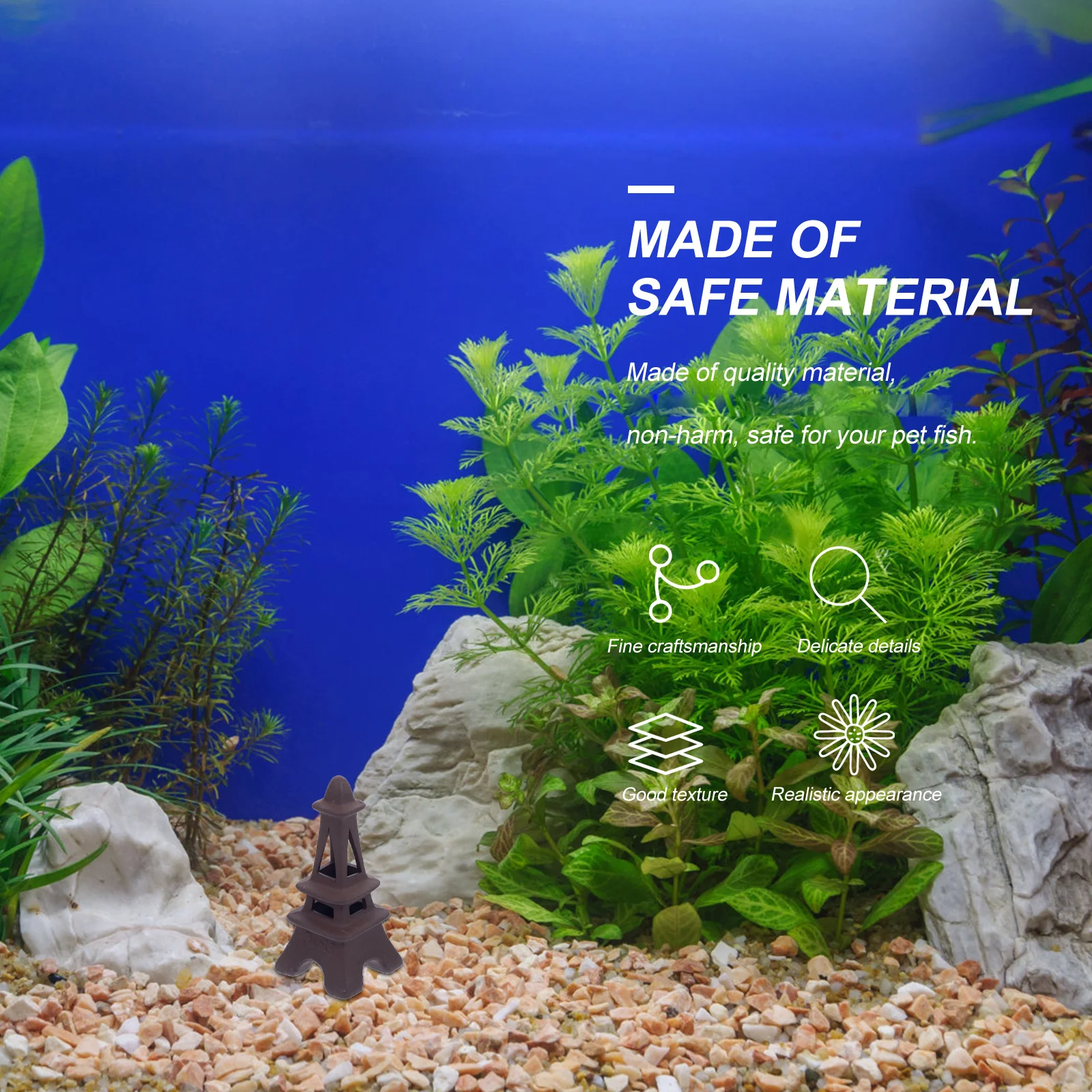 

1Pcs Fish Tank Hiding Cave Environmental Pottery Decor Creative Aquarium Hideaway for Freshwater Saltwater Shrimp Breeding