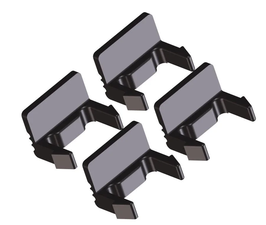 Fotografia 7: Kit com 4 Clipes Compactos para Suporte de Placa Traseira Thule para Acessórios de Carro Thule Euro Way Easy Fold Velo