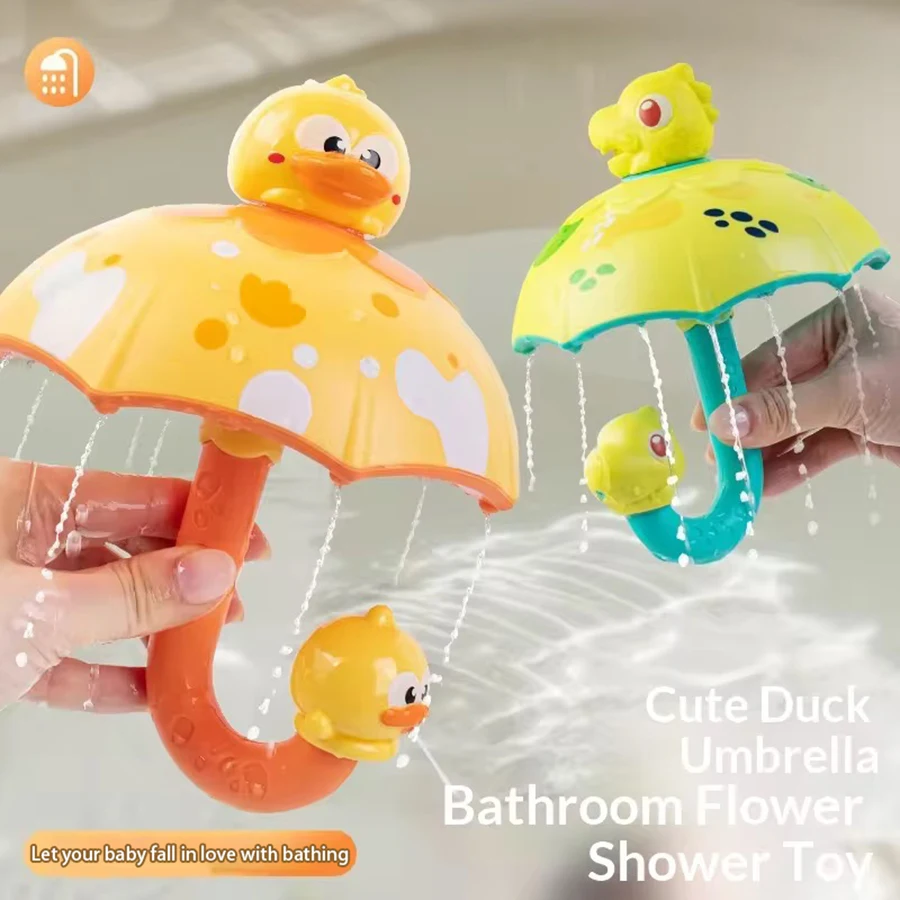 brinquedo-de-banho-pato-dinossauro-com-guarda-chuva-brinquedo-de-banheiro-infantil-brinquedo-de-banho-para-bebe-com-spray-de-Agua-rotativo
