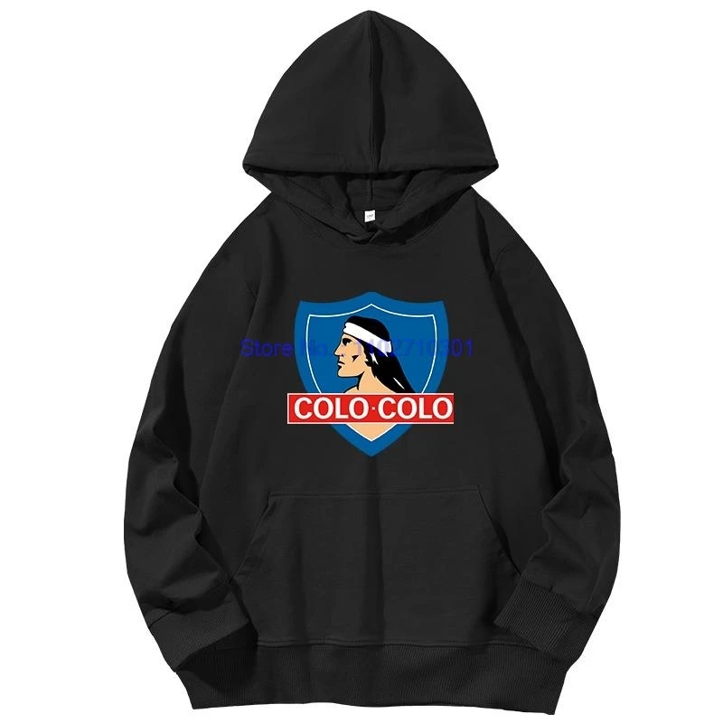Fashion graphic Hooded sweatshirts Colo Colo Camista Soccer Blanco Football Unisex cotton essentials hoodie Hooded sweatshirts