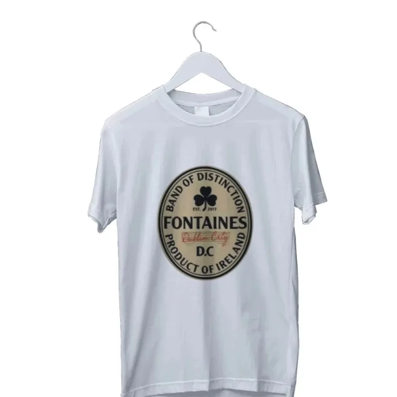 Men's Fontaines DC Classic Men's Pattern T-shirt Short Sleeved, Suitable for All Seasons for Both Men and Women