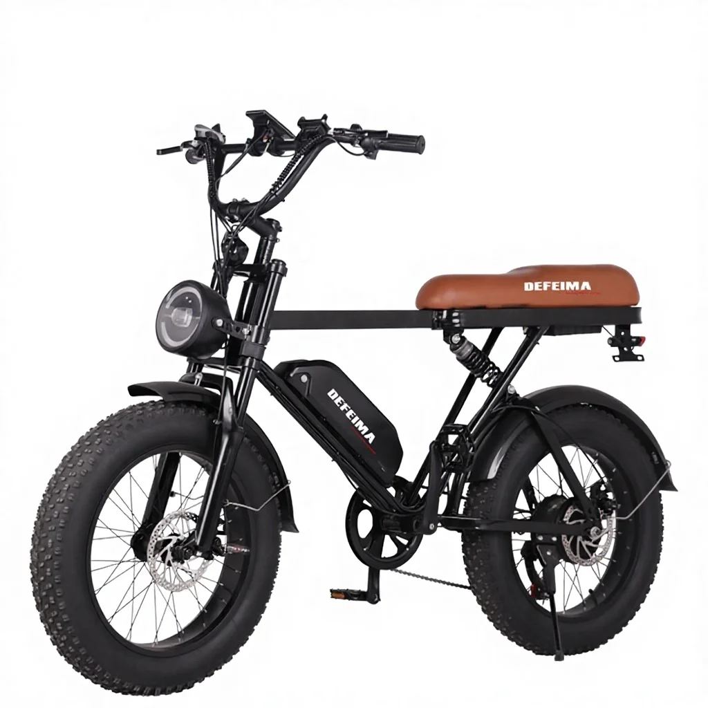 20-Inch 48V Brushless Rear Hub Motor Electric Mountain Bicycle Adult Men's Tire Lithium Battery with Mountain Assist