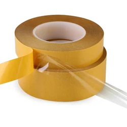 50 Meter High Temperature Resistance PET Double Sided Tape No Trace Transparent Heat Resistant Strong Double-Sided Adhesive Tape