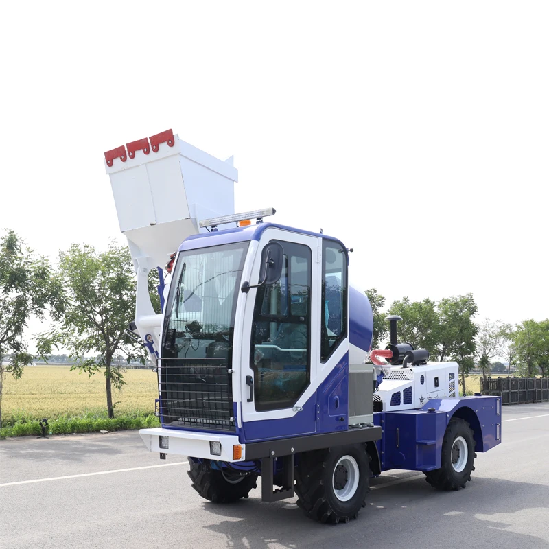 Hot-Selling Fully Automatic Self-Loading Concrete Mixer Truck High-Efficiency Factory Core Engine Pump Motor Bearing Gear