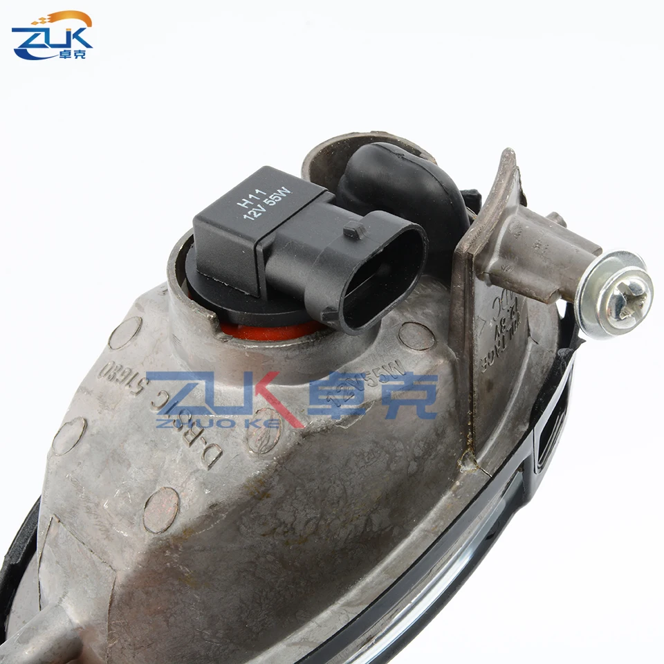 ZUK Front Bumper Fog Light With Bulb For Mazda 3 Axela M3 BK 2003-2010 1.6L Glasses Anti-Fog Lamp Foglamp Foglight