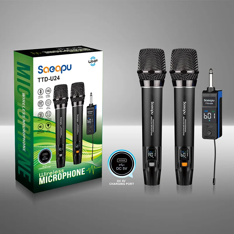 

TD-U 240,000 Wireless Microphone Microphone Professional Stage One to Two Charging Home Singing Outdoor Live