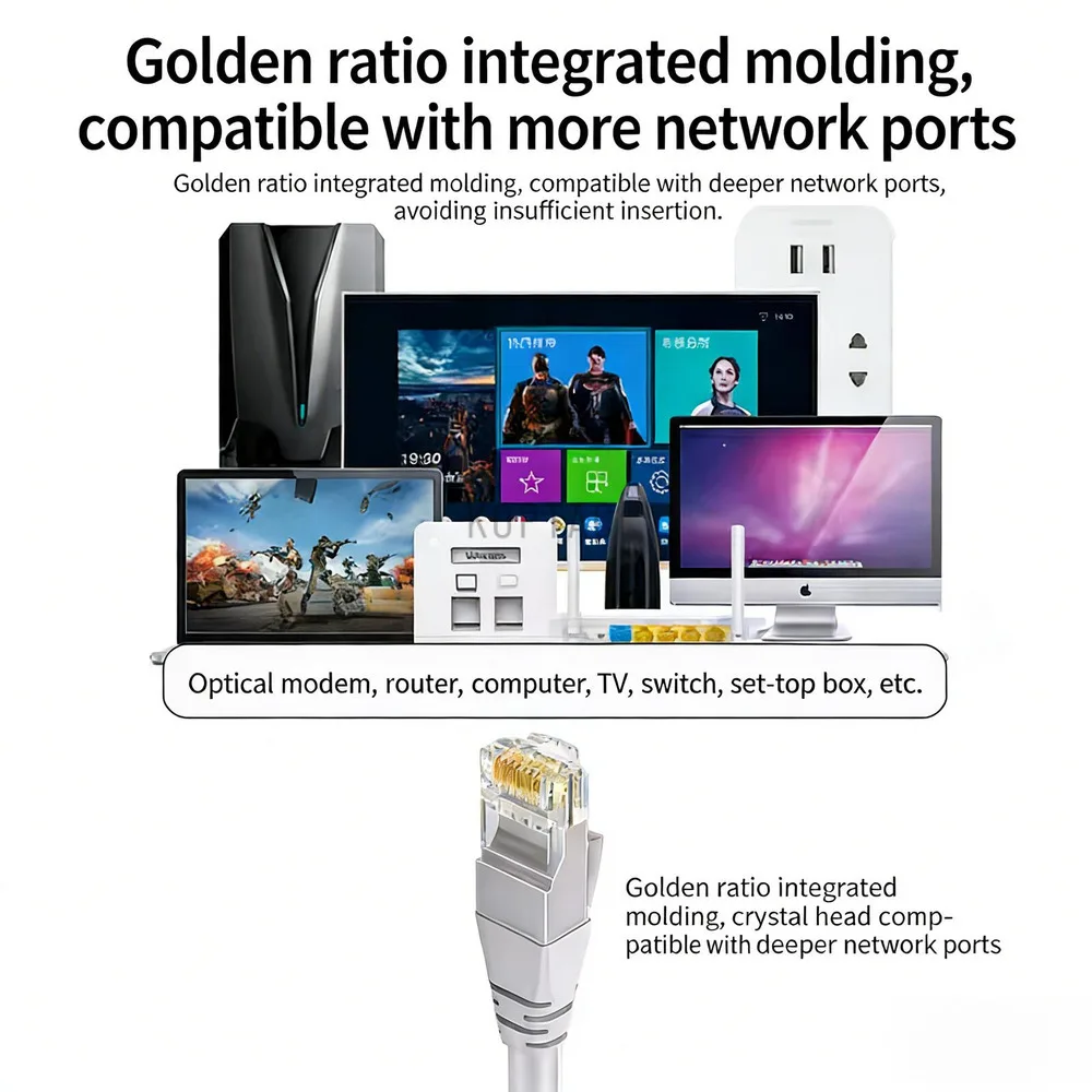 Gigabit Ethernet cable  home use category 5 gigabit router optical terminal high-speed category surveillance connection cable