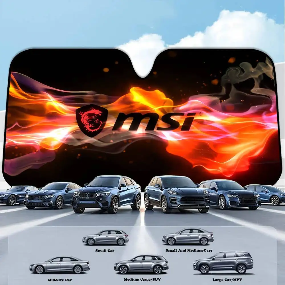 

MSI Photo Car Windshield Sun Shade Car Sun Visor Protector Aluminum Foil 51.2 X 27.5 In