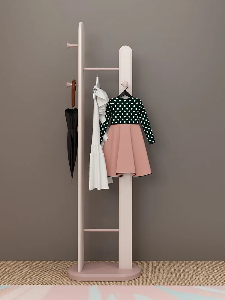 Children's coat rack children's room floor hanger bedroom indoor hanger set