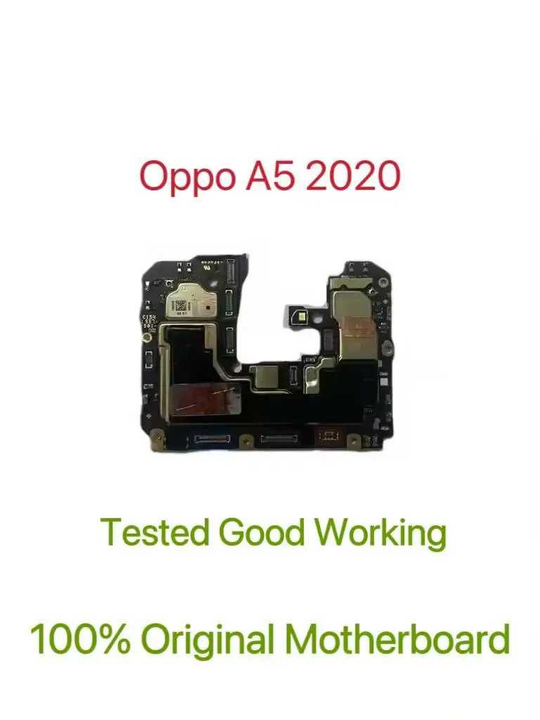 Global Version Original Unlocked Motherboard for Oppo A5 2020 Tested Circuit Plate Main Logic Board for Oppo A5 2020