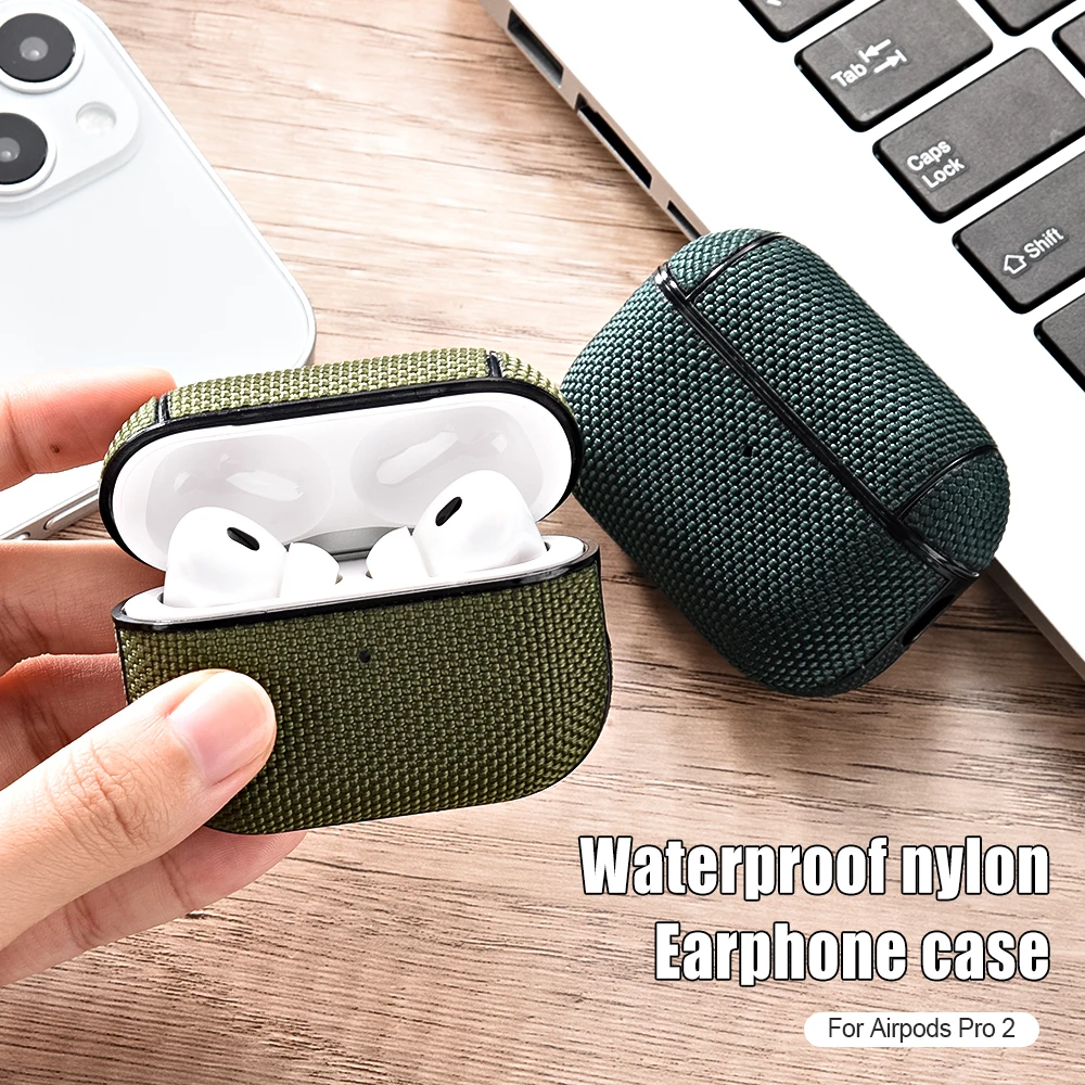 Waterproof Nylon Earphone Cover For AirPods Pro 2 2nd Case Textile Cloth Protective Cases For AirPods 3 2 1 Pro2 Headset Fundas