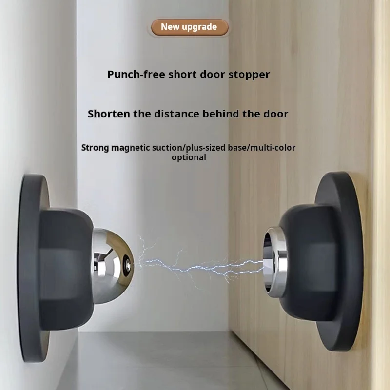 1PCS Short Non Perforated Door Suction For Home Use Strong Magnetic Office Door Touch Magnetic Suction Door Rear Door Stopper