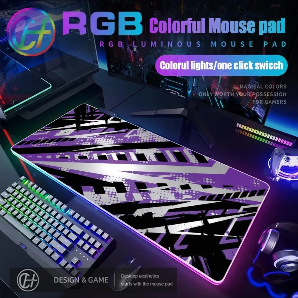 

RGB HD Street Graffiti Art Gaming Mouse Pad Table Pad Mousepad XXL Computer Play expand Desk Mat Rubber Keyboard Desk mats XAXC