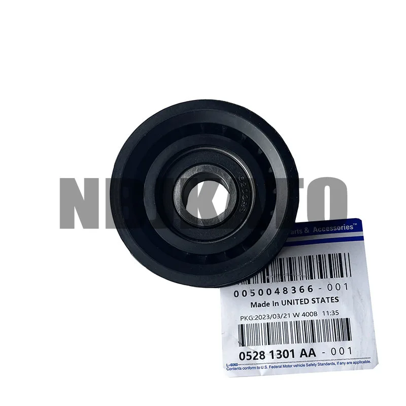 NBJKATO Brand New  Drive Belt Idler Pulley 05281301AA For Jeep Grand Cherokee 3.6L 2011-2016 Chrysler 300 Pacifica