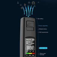 Portable Alcohol Tester Professional High Sensitivity Breathalyzer Alcohol Test Digital Breath Alcohol Tester Type-C Charging
