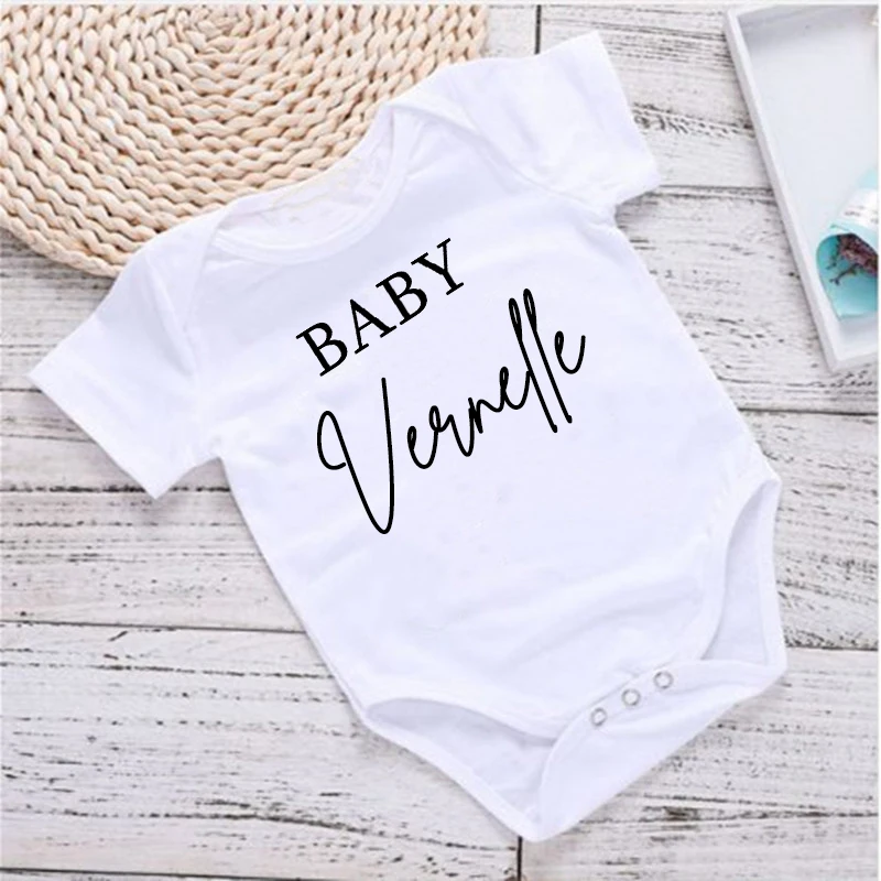 Body de bebé con nombre personalizado, ropa bonita para recién nacido, mono de manga corta de verano para niños pequeños, regalo de ducha infantil