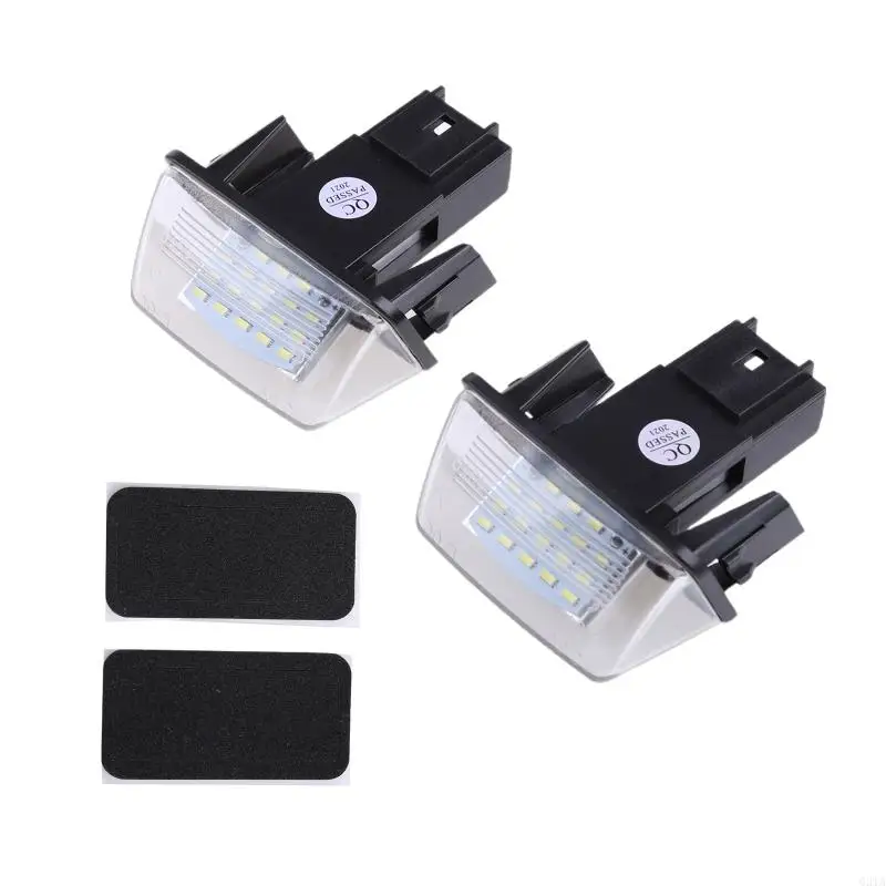 G2TA 2pcs Canbus 18 LED License Number Plate Light For Citroen-C3-C4/C5/C6-206 207 307 308 406 206406307 Waterproof