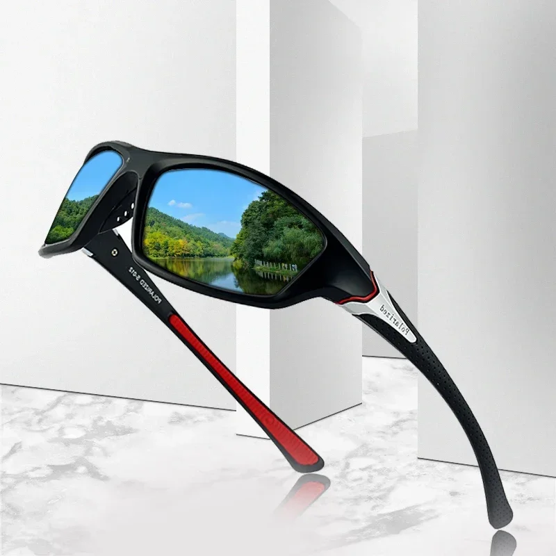 

Classic Square Polarized Sports Sunglasses Lightweight PC Frame UV400 for Driving Fishing Cycling Unisex Everyday Durability