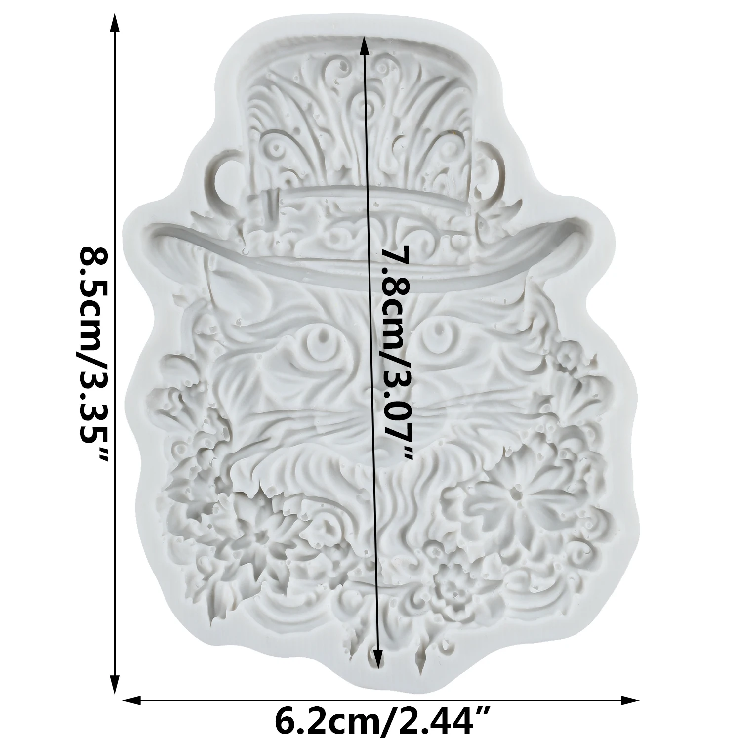 قوالب السيليكون للقطط شهم القط فندان أدوات تزيين الكعكة قطاعات الكب كيك الشوكولاته الحلوى الحرفية معجون اللثة بوليمر كلاي