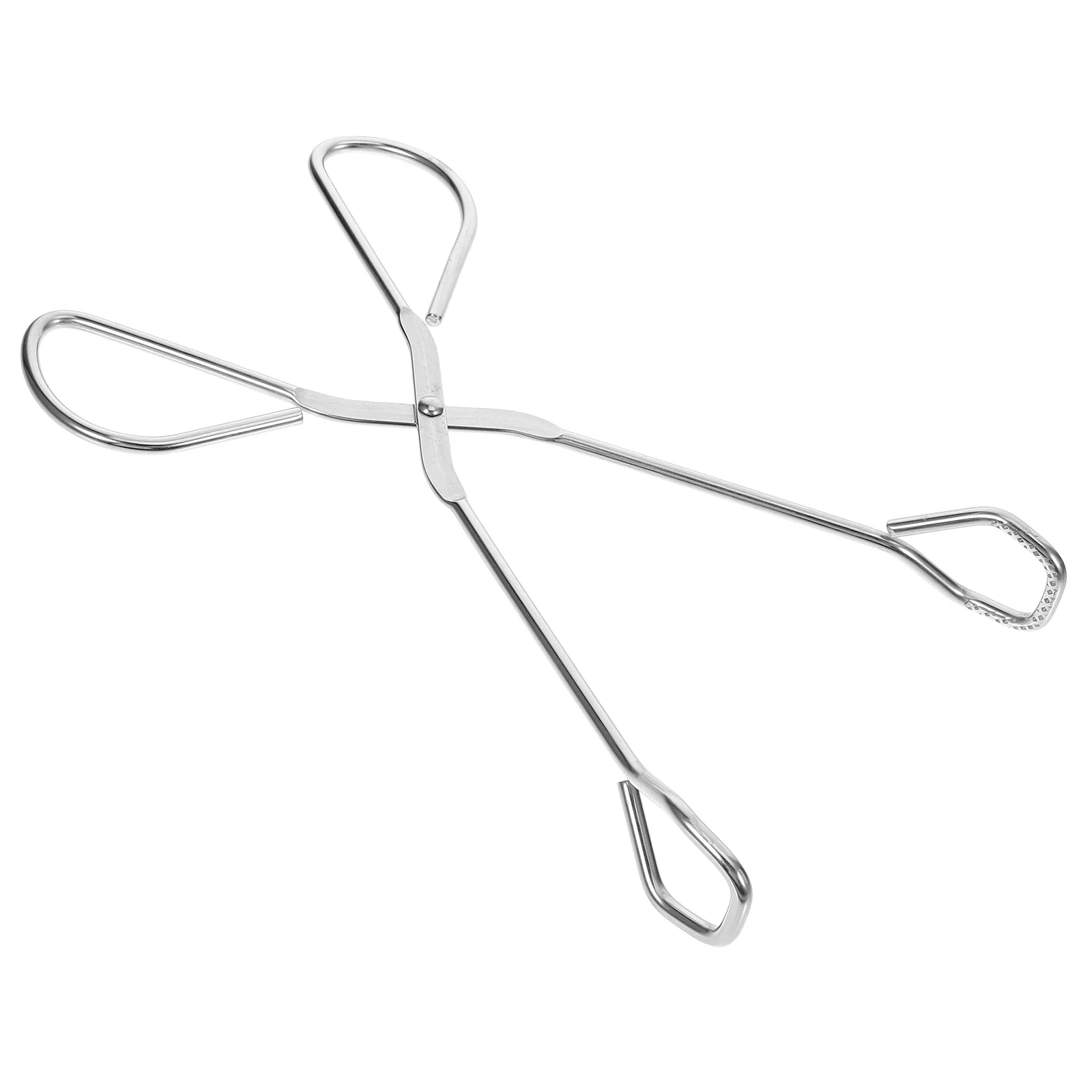 

Stainless Steel Clips Small Size Heavy Duty Heat Resistant Anti Skid Bbq Bread Tongs for Camping Baking Outdoor Grilling