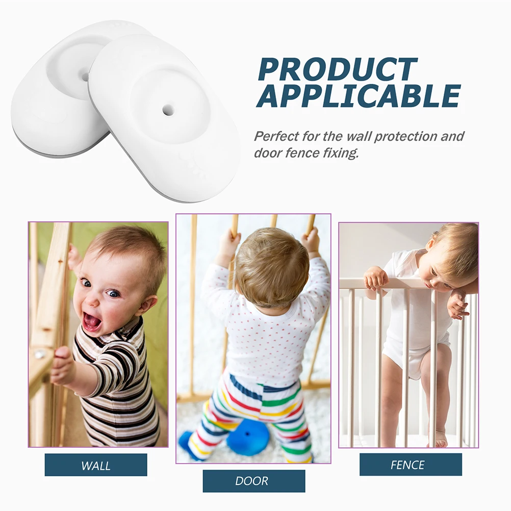 

4pcs Safety Gate Wall Protector Nonslip Anti Mat Wall Cup For Gate Baby Door Part Protective Guard Supply