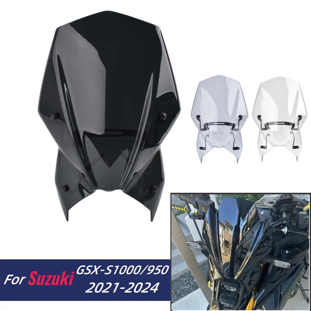 

GSXS1000 GSXS950 лобовое стекло для Suzuki GSX-S 950 1000 2021-2024, воздушные ветровые дефлекторы, передний экран мотоцикла