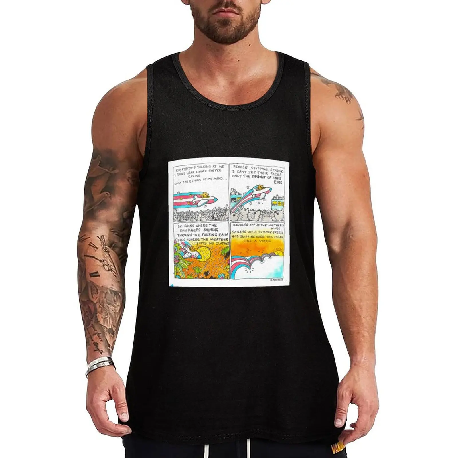 

Everybodys Talkin' At Me Tank Top Men's clothes luxury style singlets for men gym clothes for man bodybuilding t-shirt