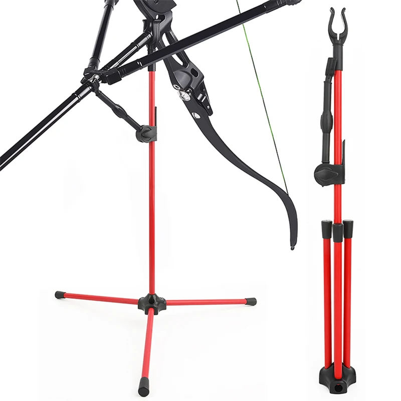 1pc Recurve Bow Stand Archery Bow Holder Foldable Bracket Rack for Outdoor Shooting Target Practice Arco Recurvo Accessories