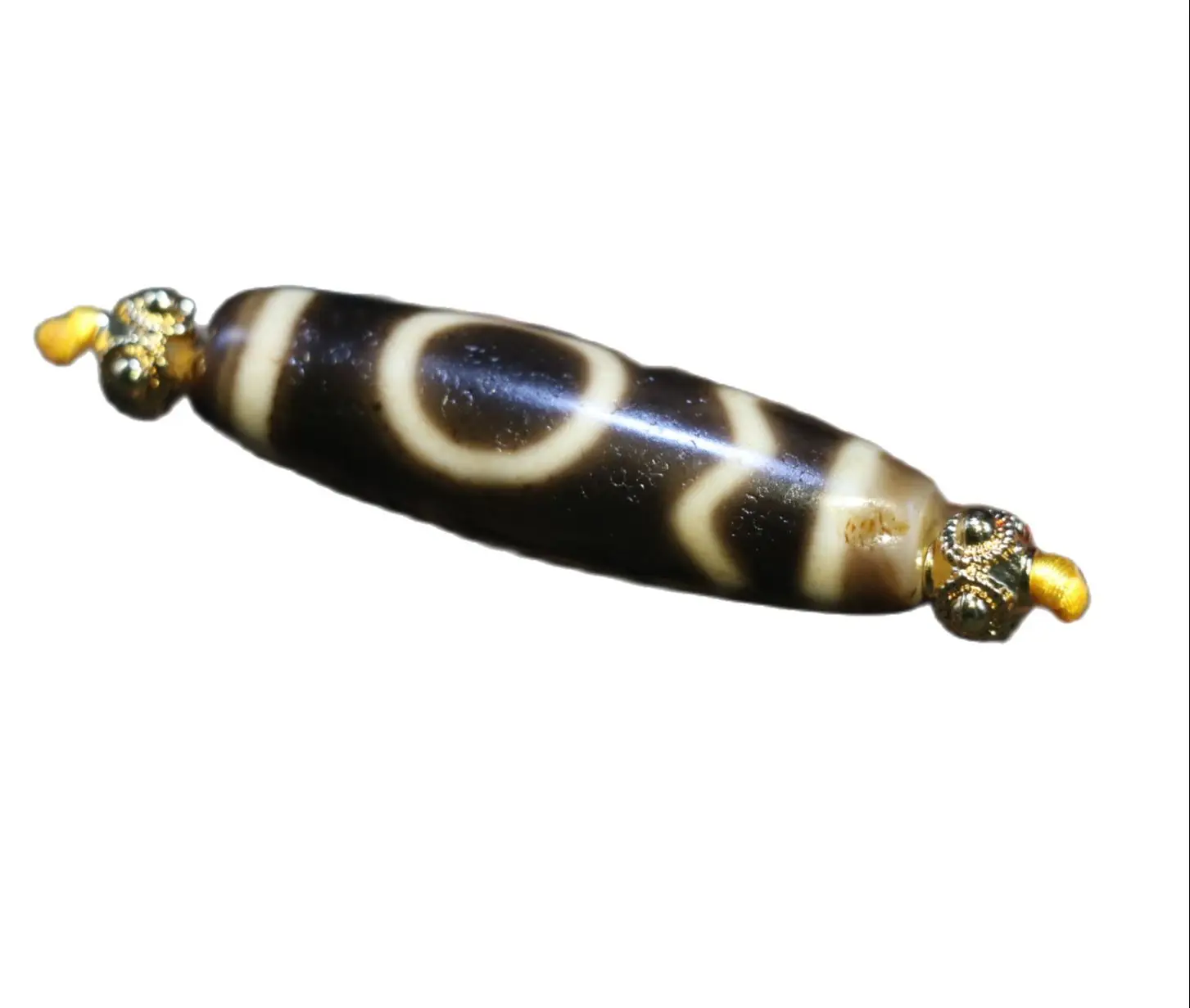 Unique Style Magic Energy Tibetan Old Agate Ivory Color Xizenghuaizhu dZi Bead Totem Amulet L LKbrother Talisman UPS1216Qs