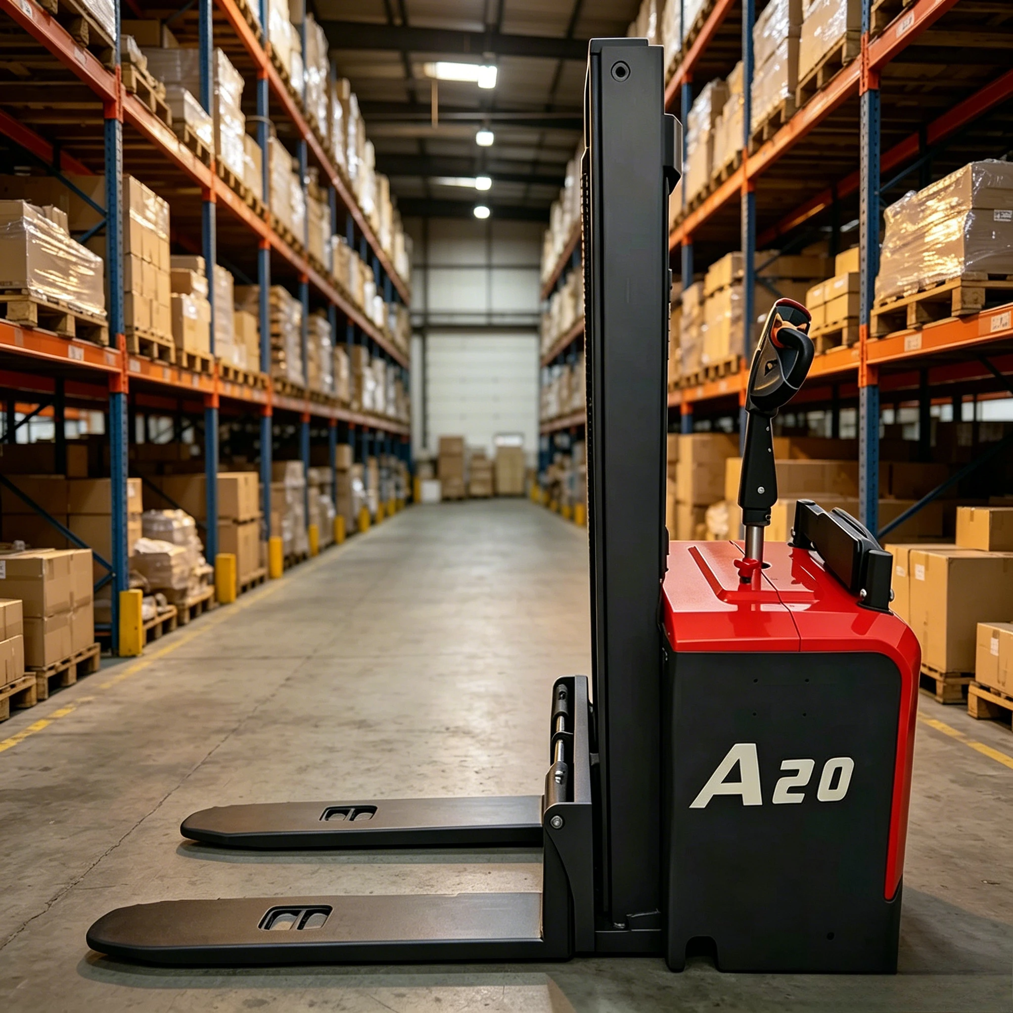 High Stability Electric Stacker 3T 3m Lift Height with Adjustable Height and Durable Construction for Heavy Load Handling Custom