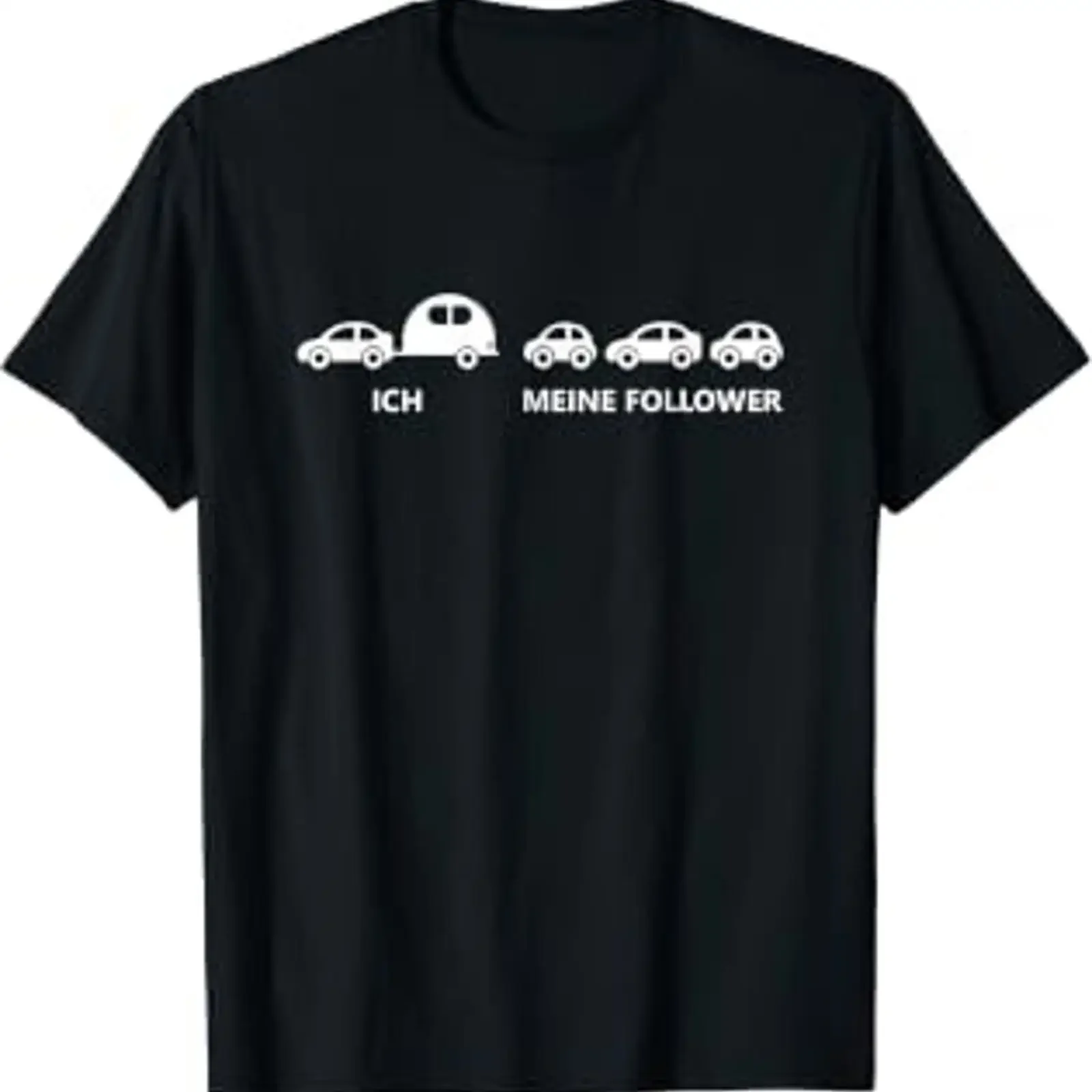 Ich Meine Follower Caravan Funny Camping T Shirt vintage Washed fashion Versatile Soft designer clothes Top For Everyday Wear