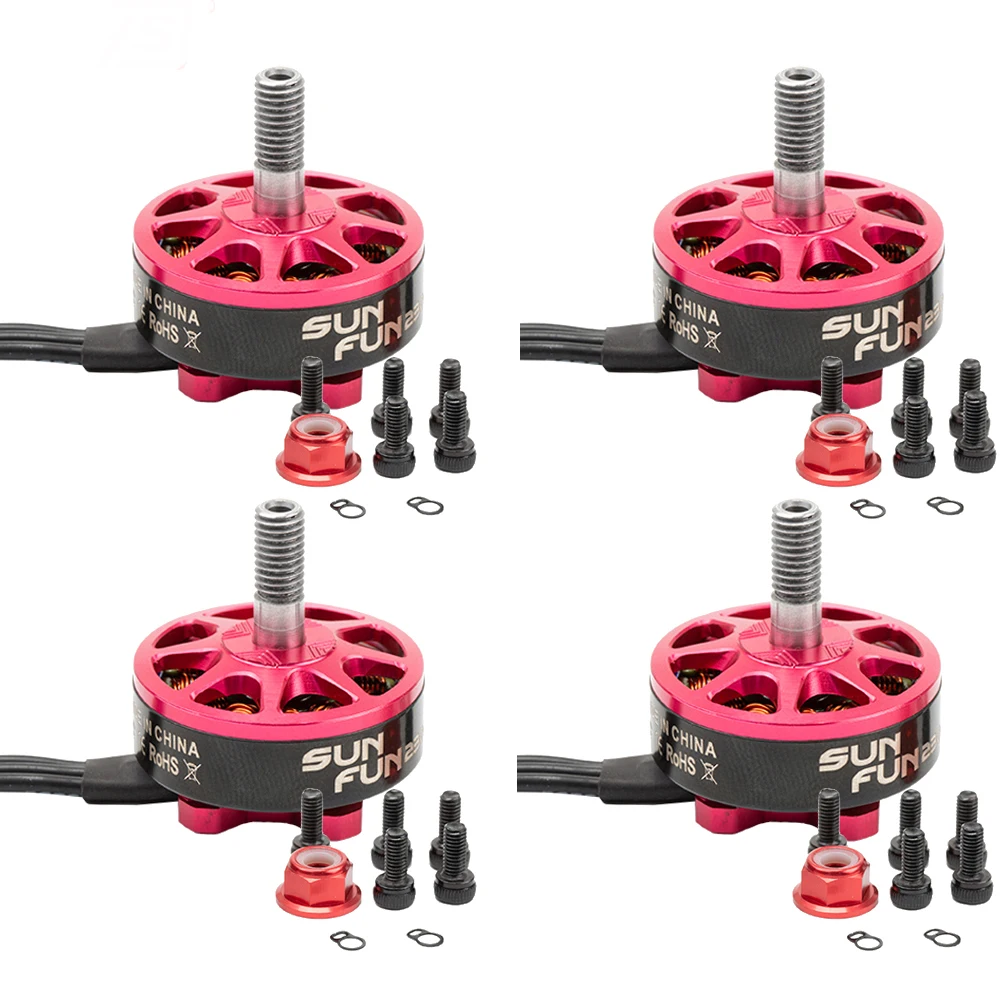 SUN FUN 2306 1750/2500KV 4-6S CW rosca 5mm eje Motor sin escobillas para RC Dron de carreras con visión en primera persona Quadcopter Multirotor VS DYS Motor